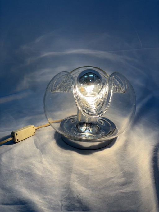 Vintage Peill & Putzler Futura Wave table lamp, 1970s