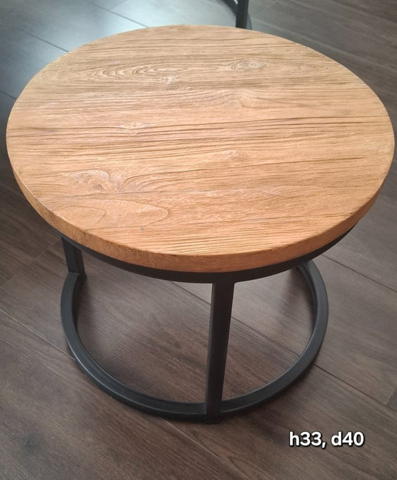 Image 1 of 3 teak tables