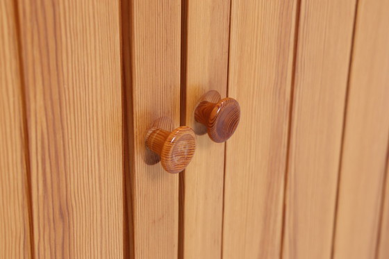 Image 1 of Vintage grenenhouten schoenenkast Ladekast Retro schoenenkast hal hout opslag #04-68