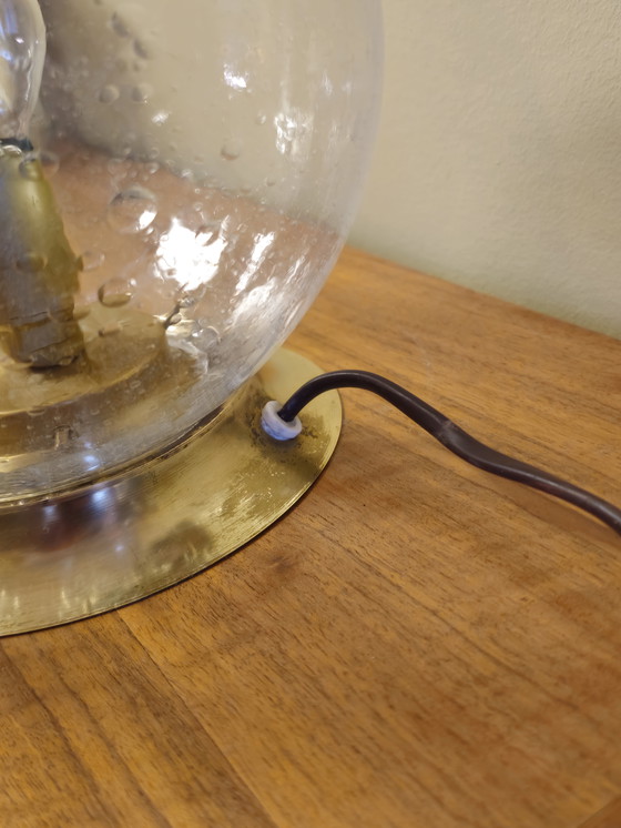 Image 1 of Vintage Murano Table Lamp Desk Lamp Table Lamp Brass