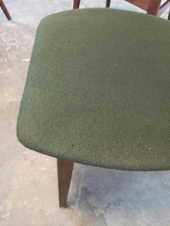 4 x sedie da pranzo mid-century – Tessile, Legno (photo 13 of 15)