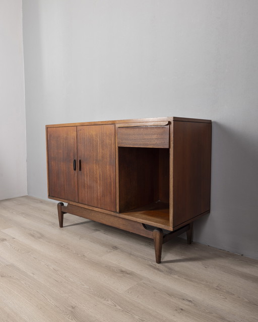 Italian design 1960s vintage wooden sideboard 