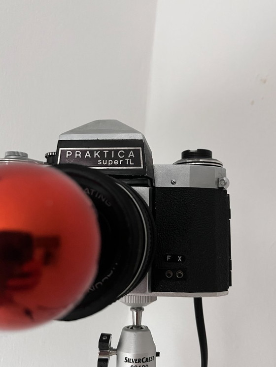Image 1 of Lampe appareil photo Praktica vintage en métal