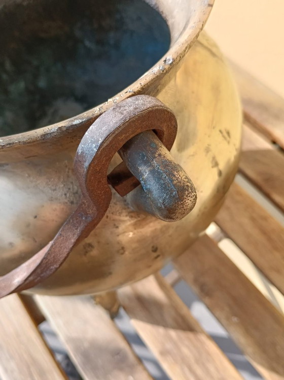 Calderone tripode in ottone fine 800 Austria – Oggetti decorativi (photo 4 of 10)