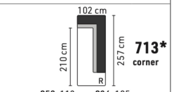 Image 1 of Cómodo sofá esquinero Koozo Junior