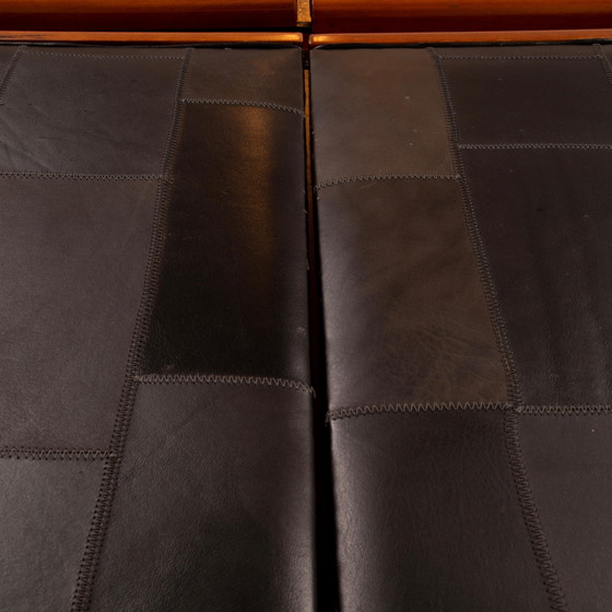 Tito Agnoli 1970 Italienischer Pekari Schwarzer Leder Schrank für Caleido – Schränke, Italian Design (photo 17 of 27)