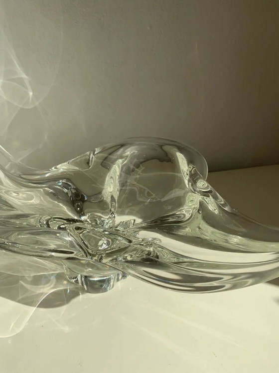 Image 1 of XXL-Skulpturschale aus Muranoglas – „Muschelelement“ – 2,3 kg – 1970er Jahre