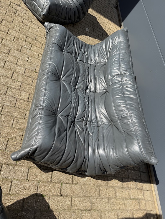 Image 1 of 100% authentic Ligne Roset Togo 3z & 2x 1z in Grey leather