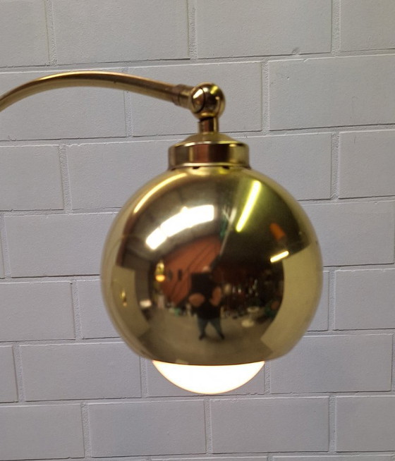 Image 1 of Booglamp vintage 3 armen goudkleur.