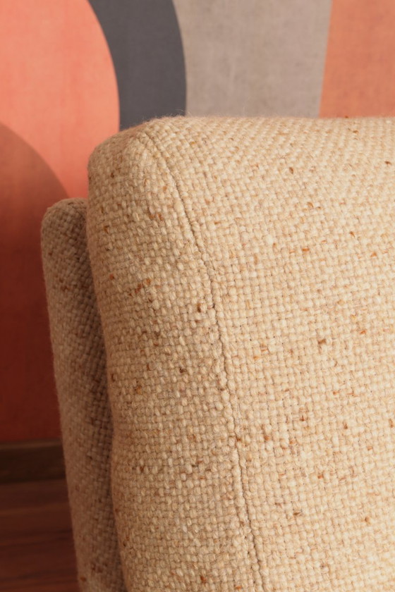 Image 1 of Juego de sillones daneses con cojines suaves y cómodos tapizados de lana