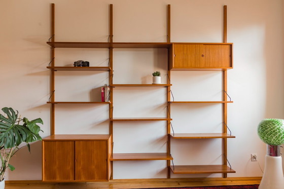 Image 1 of Modulares Wandregalsystem von Poul Cadovius für Cado, 1960er Jahre