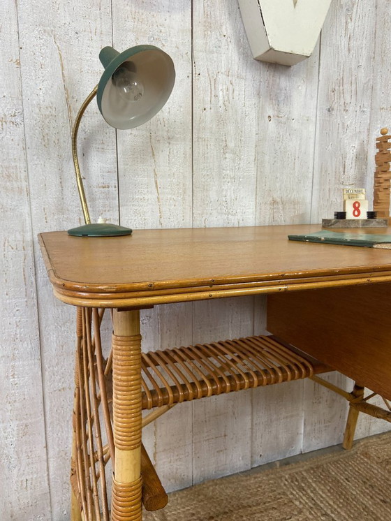 Image 1 of scrivania in rattan