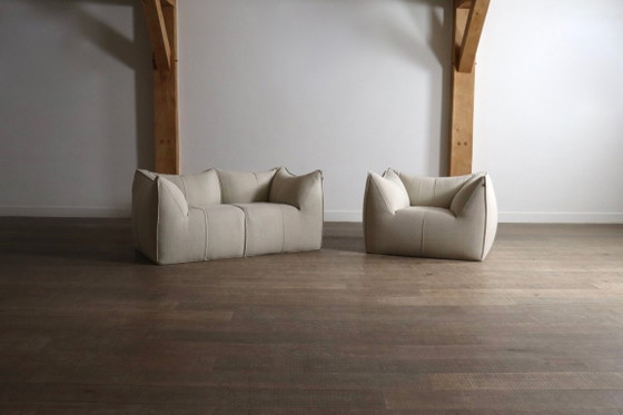 Image 1 of De Le Bambole bank en fauteuil van Mario Bellini voor B&B Italia, jaren 70.
