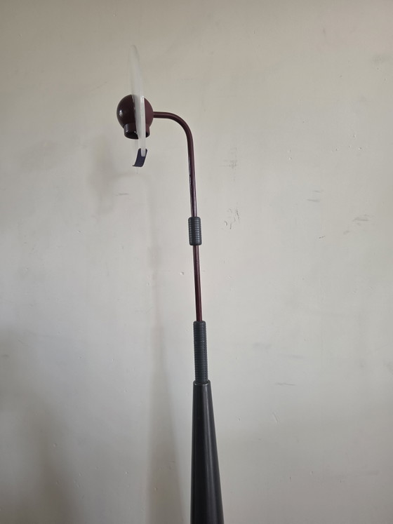 Lampe Arteluce Made In Italy Lampe Vintage Postmoderne – Lampadaires, Glass, Metal (photo 4 of 11)