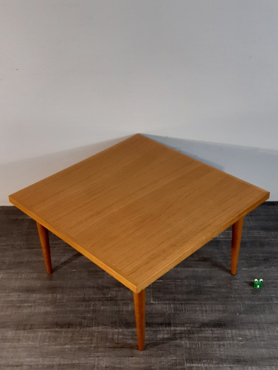 Image 1 of Table D'Angle En Chêne Blond Pour Svane Combina, Vintage Scandinave 1960S 