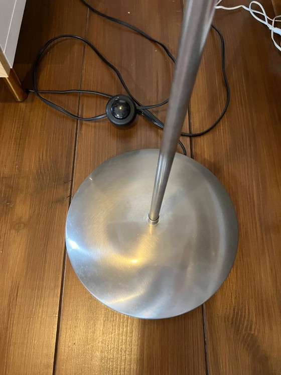 Vintage Arc Lamp - Lampadaire Holland - 185cm – Floor lights, polished steel, Glass (photo 7 of 9)