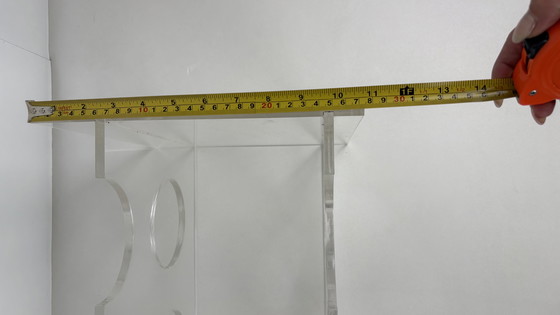 Image 1 of Portabottiglie vintage in plexiglass lucite Space Age