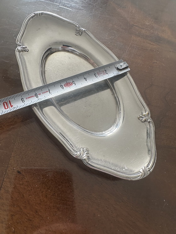 Image 1 of Kleine Hors d'Oeuvre-Platte Metall Silber HOKA 16 Cm / 8 Cm