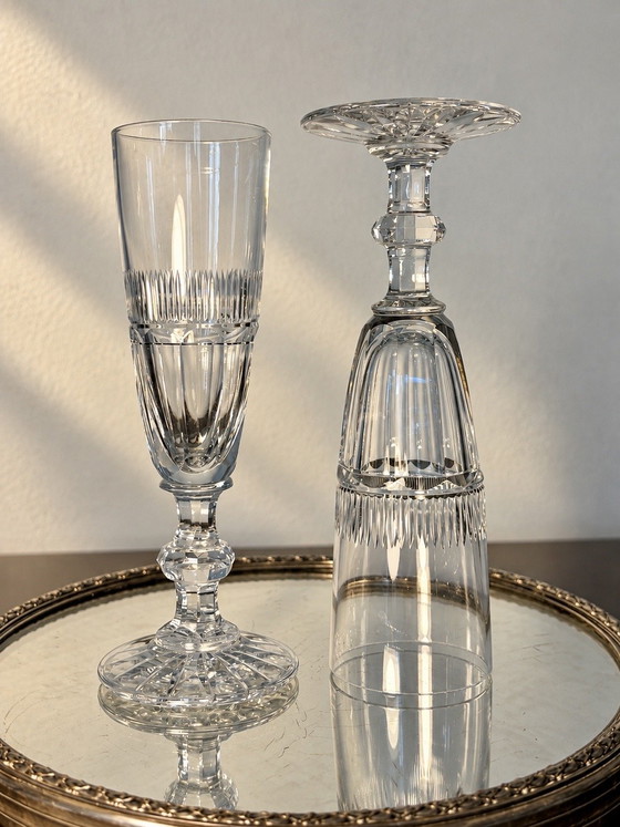 2 Flûtes Saint Louis Trianon Model – Gläser & Karaffe, Crystal (photo 3 of 14)