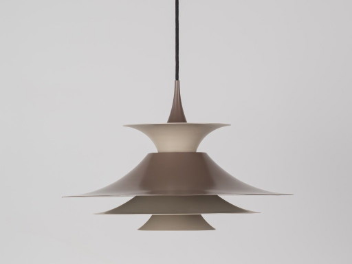 Danish vintage Radius pendant lamp by Erik Balslev, Fog og Morup, 1977