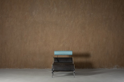 	Vintage COR Zyklus Loungestoel en Ottoman van Peter Maly, Duitsland jaren 1980