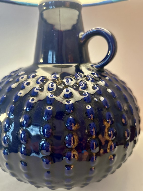 Image 1 of Lampada d'accento in stile Space Age realizzata con un raro vaso in ceramica della Germania Ovest da Jasba