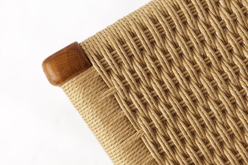 Chaise Niels Otto Møller Modèle 71 - Chêne danois, New Papercord, 1960s