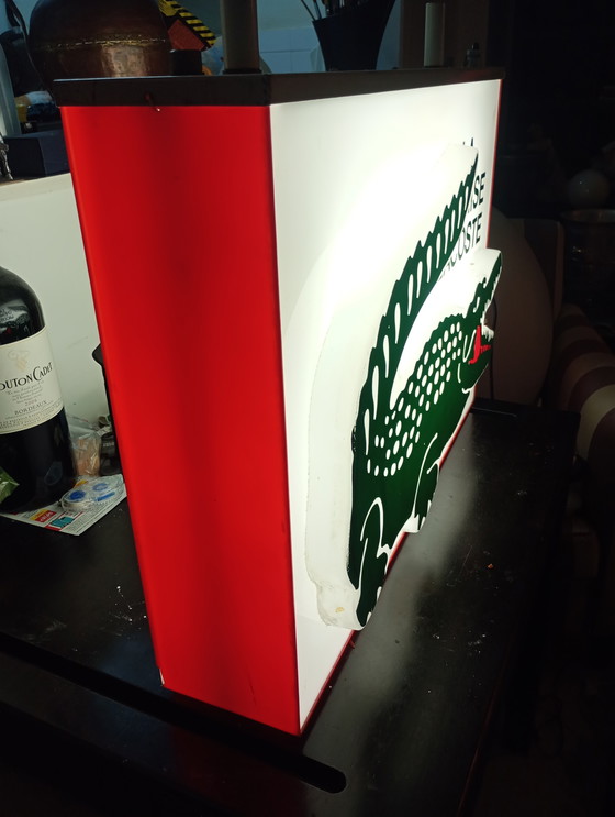 Image 1 of Neon sign Lacoste Paris vintage
