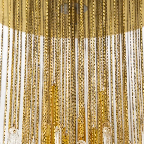 Image 1 of MAZZEGA MURANO GLASS CHANDELIER, ITALIAN DESIGN, 70S VINTAGE
