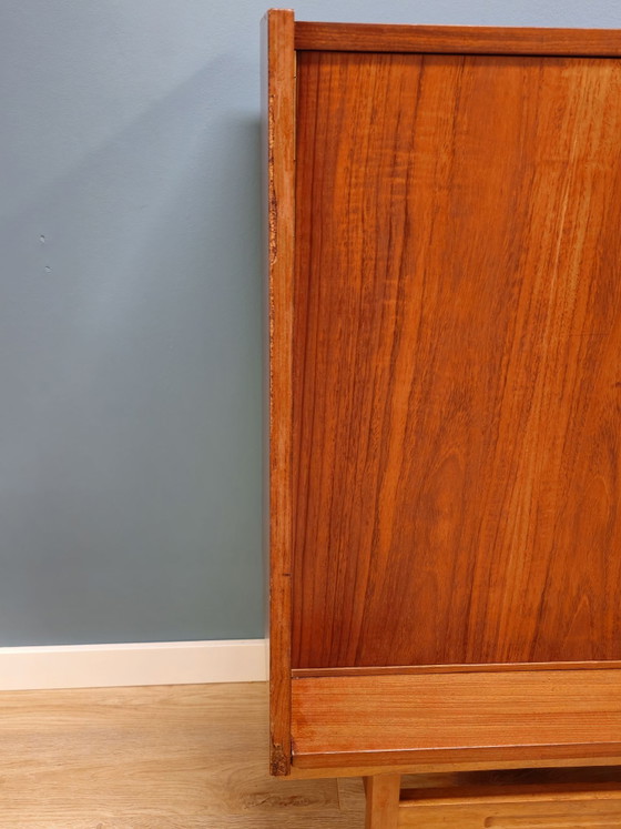 Credenza Alta Vetrina Cassettiera in Teak Vintage – Vetrine, Legno (photo 12 of 15)