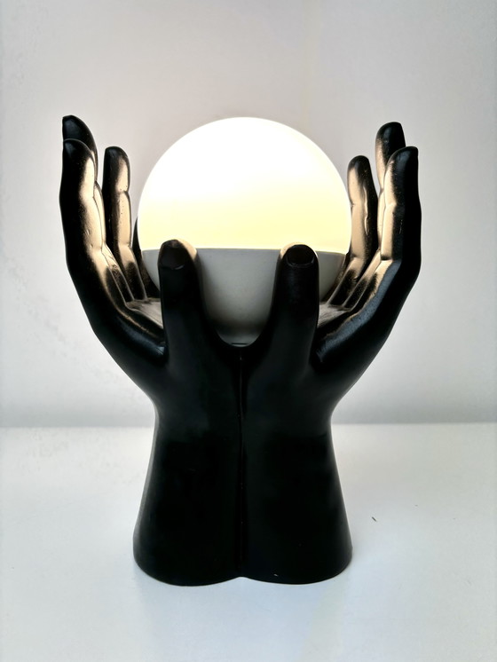 Image 1 of Art Deco Hands Table Lamp