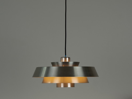 Danish Vintage Nova Pendant Lamp by Jo Hammerborg, Fog Og Morup, 1963 – Fog & Mørup, Aluminium (photo 3 of 10)