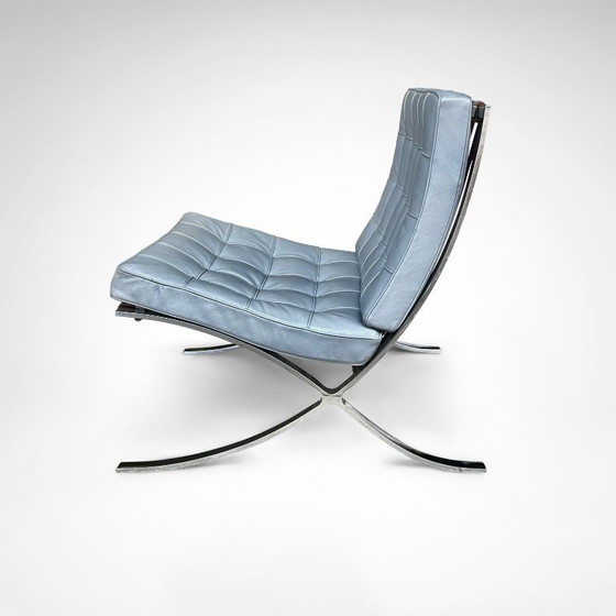 Image 1 of Barcelona loungestoel MR90 van Mies van der Rohe voor Knoll, jaren 80.
