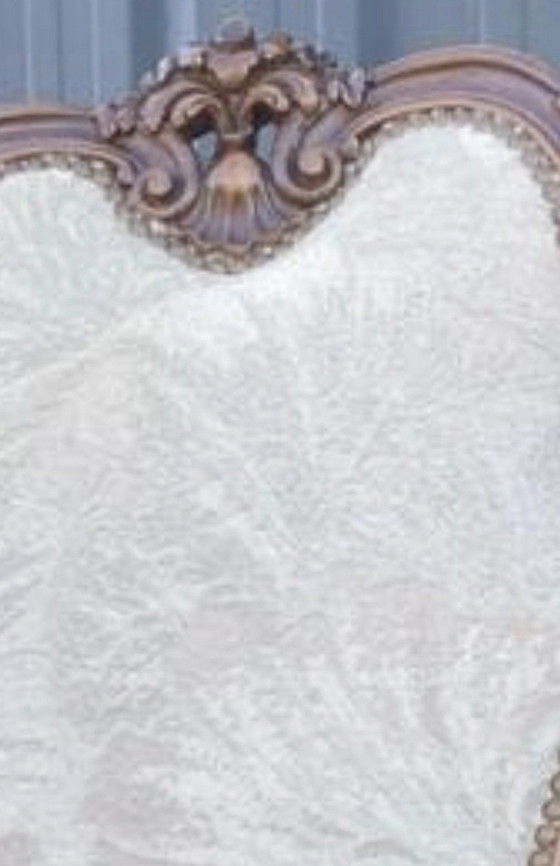 4 sillas de comedor barrocas italianas – Textile, Wood (photo 3 of 6)