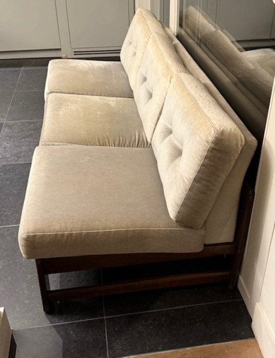 Image 1 of Van den Berghe-Pauvers modulaire sofa – 3-zit + hoekmodule + 1-zit – Belgische designklassieker