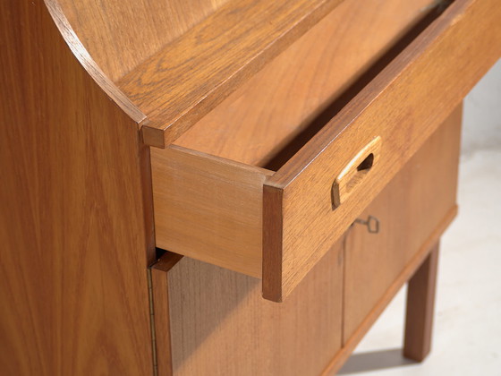 Bureau vintage (c.1960) #47, Bureaux, Bois, Métal, Marron, Scandinavian (photo 16 sur 24)