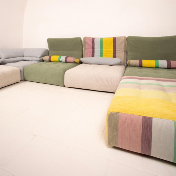 Divano Modulare Roche Bobois con Tessuto Kenzo 1990 Italia – Divani modulari, Cotton, Postmodern (photo 13 of 26)