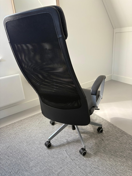 Desk chair Marcus Ikea with faux leather