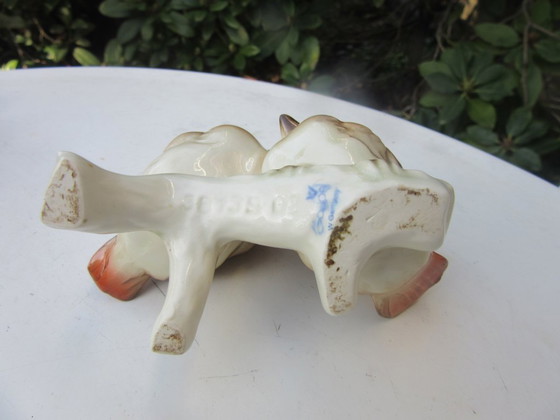 Image 1 of Figurine d'oiseau en porcelaine Goebel, mésange bleue, vintage