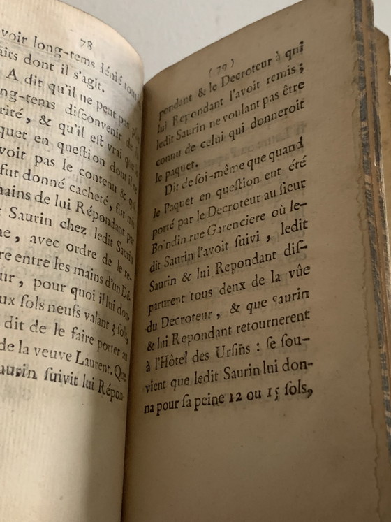 Mémoire Couplets De 1710 - Rousseau Rare EO - Ex-Libris + – Cadeaux, Leather, Paper (photo 10 of 15)