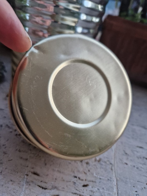 Image 1 of Thermoskan van glas en aluminium uit de jaren 60