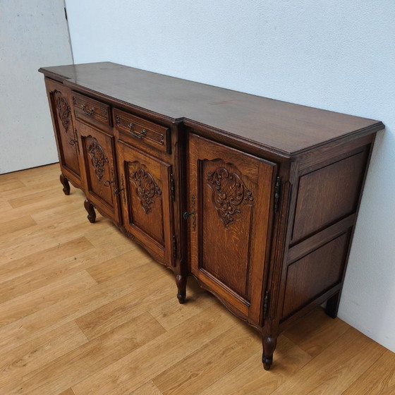Image 1 of Vintage Louis XV sideboard wall cabinet buffet cabinet