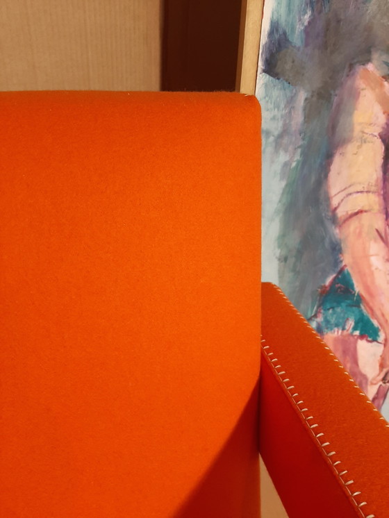 Image 1 of Cassina Utrecht 637 Nuovo mai usato in panno di lana Ruggine arancione (Serie 13L) Punto cavallo