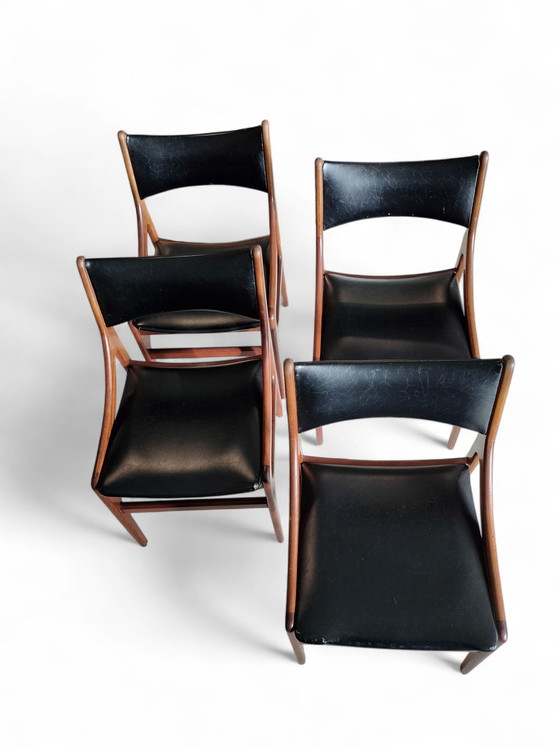 Image 1 of Set vintage di sedie da pranzo danesi, Vestervig Eriksen