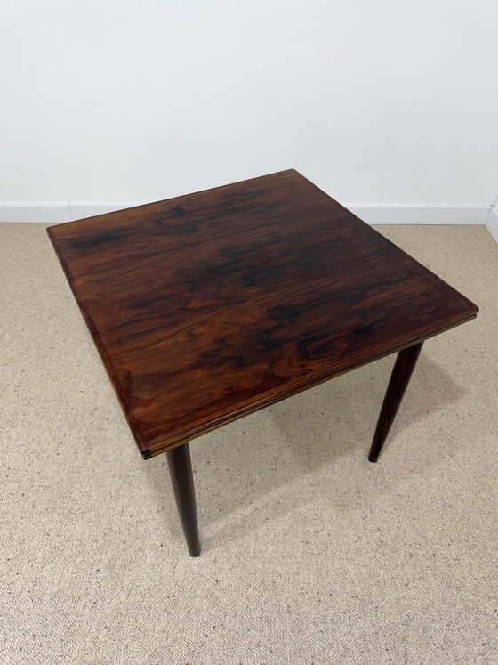 Image 1 of Extendable Scandinavian rosewood dining table – 1960s/70s
