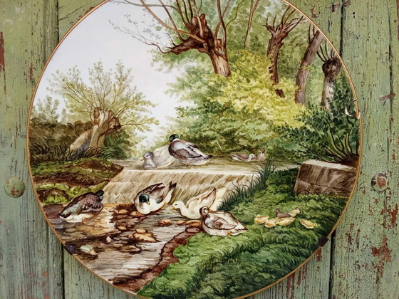 Image 1 of Hand-painted decorative plate