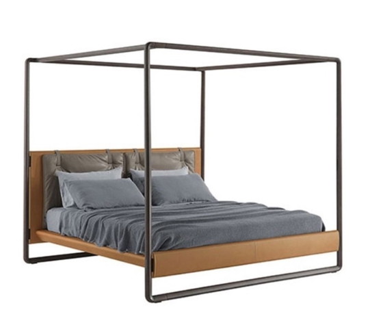 Poltrona Frau Bed Volare – Doppelbetten, Leather, Wood (photo 2 of 5)