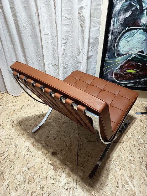 Image 1 of Sillones KNOLL Studio Barcelona (NUEVA Serie 2026) en piel natural (color coñac)