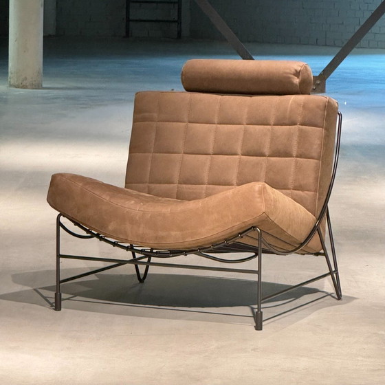 Image 1 of Leolux Volare armchair with ottoman