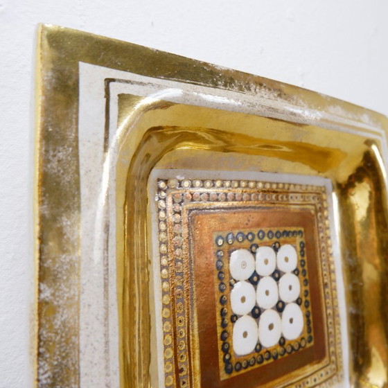 Image 1 of Vassoio portaoggetti in ceramica vintage Georges Pelletier o piatto decorativo da parete - 1970